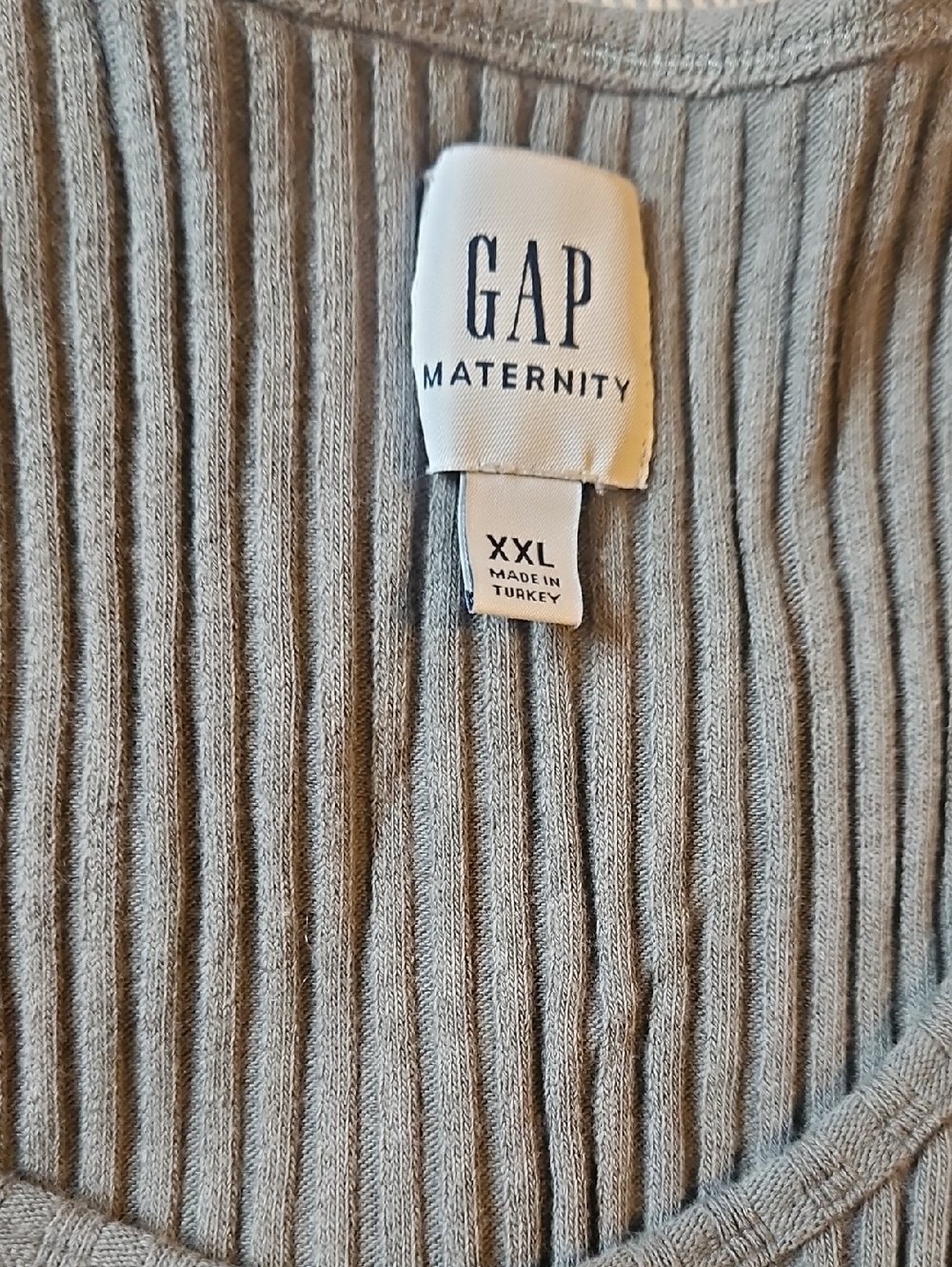 GAP Maternity Ribbed Midi Tank Dress - Picture 2 of 3